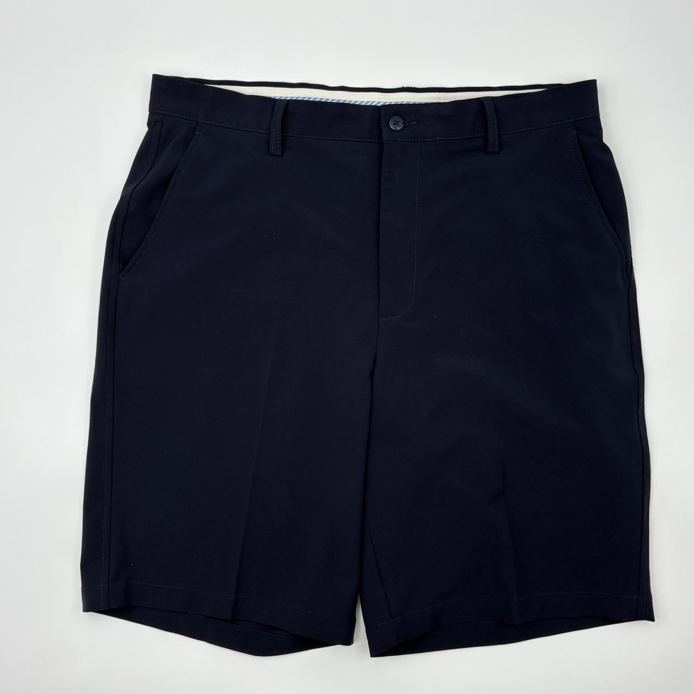 FootJoy Men 36 Golf Shorts Navy Blue Flat Front Performance Stretch W36